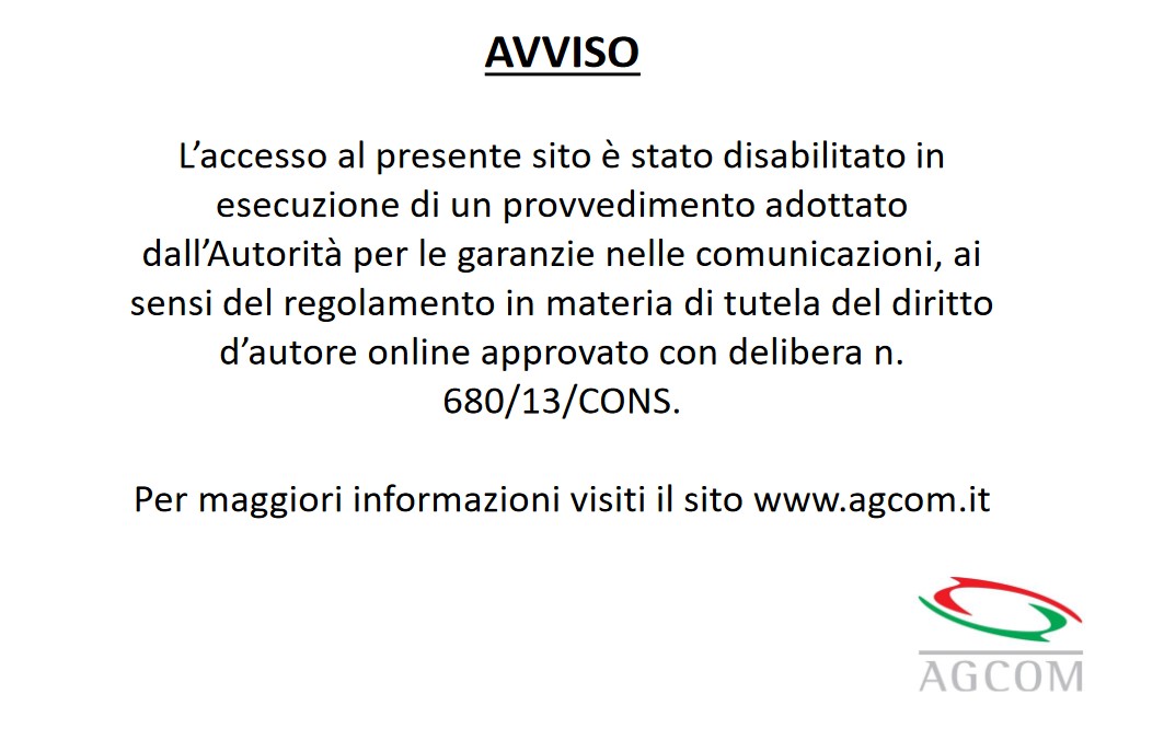 Decreto Inibizione AGCOM